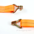 Orange 1,2 metros Ratchet Tie Down Strap Set